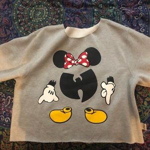 Custom made Wu Tang crop sweater